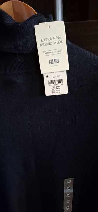 UNIQLO, свитер,тонкая мериносовая шерсть
