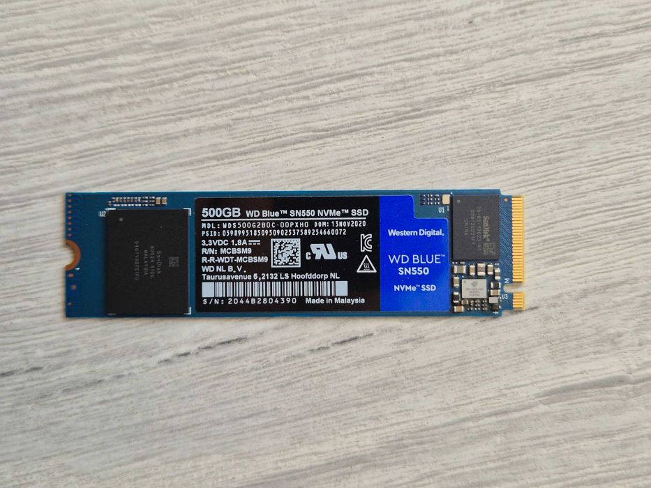 M.2 SSD диск 500GB WD Blue (NVMe\PCI-e 3.0 x4). Trade-in