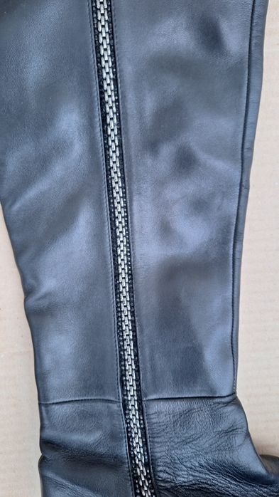 Сапоги - Ботфорты кожаные