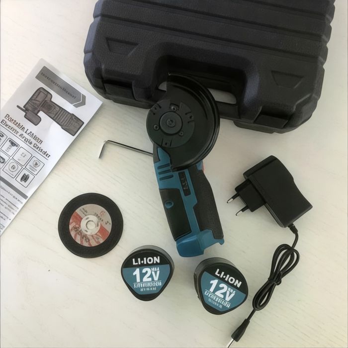 Мини болгарка с 2 аккумуляторами в кейсе