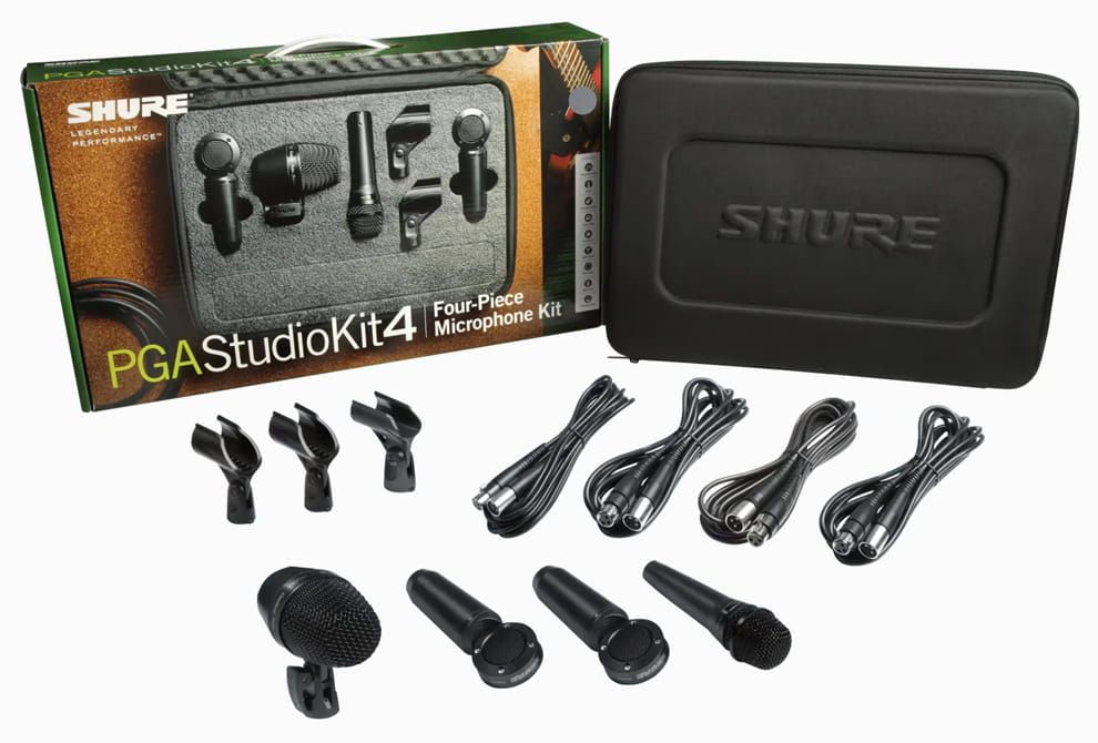 Shure PGASTUDIOKIT4 – zestaw mikrofonów do perkusji