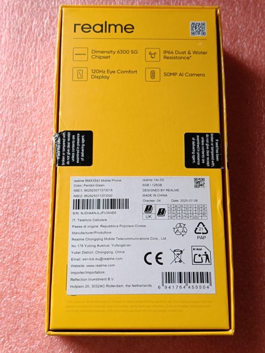 Realme 14X, 6/128, новий