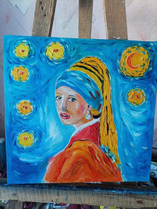 Картина маслом , холст на подрамнике , 40*50
