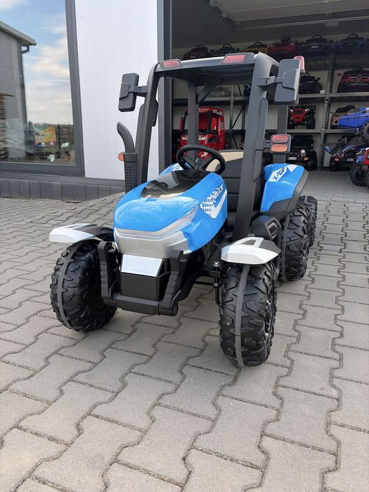 TRAKTOR na Akumulator Elektryczny Dla Dzieci 2X200W 24V 7Ah Przyczepka