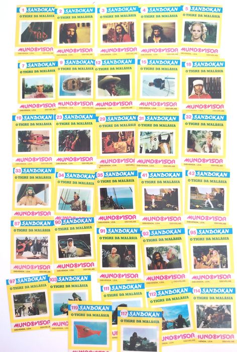 Sandokan cromos transparências mundo vidor