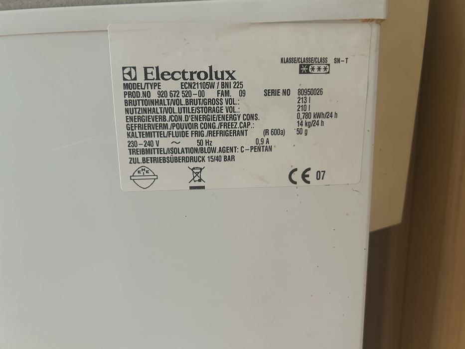 Zamrażarka electrolux