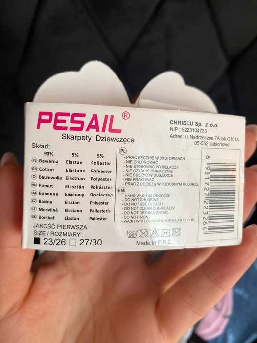 dziecięce skarpetki rybki