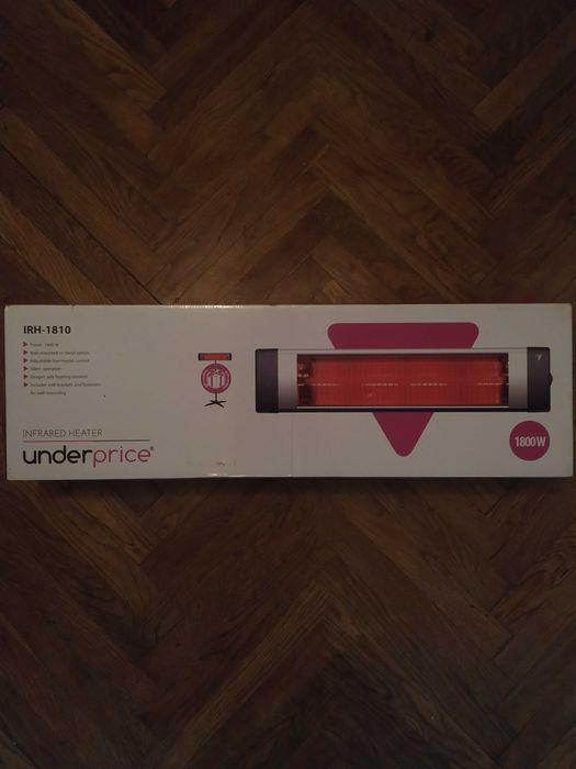 Інфрачервоний обігрівач 1800W Underprice IRH-1810, від розетки