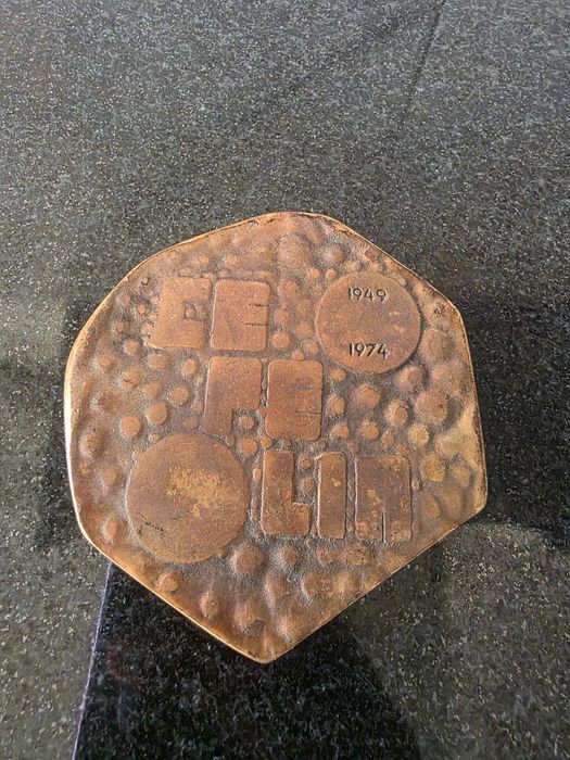 Odznaka medal 25 lat Cepelia 1974 mosiadz/ brąz