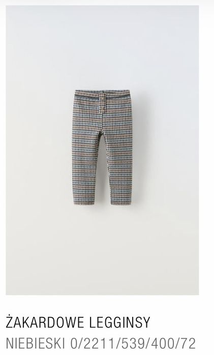 Żakardowe legginsy