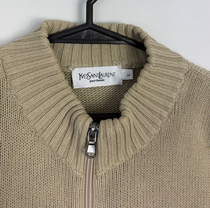Sweter Yves Saint Laurent Small Logo Zipped