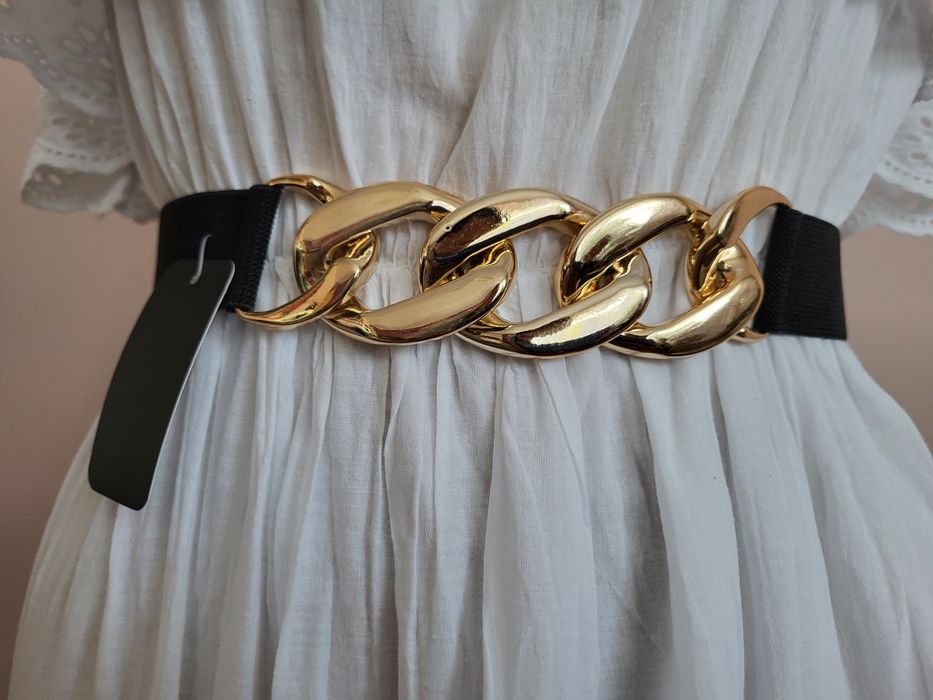 PASEK damski guma ELASTYCZNY  do sukienki