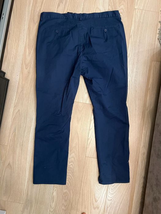 Spodnie eleganckie granatowe rozmiar 58 firmy H&M