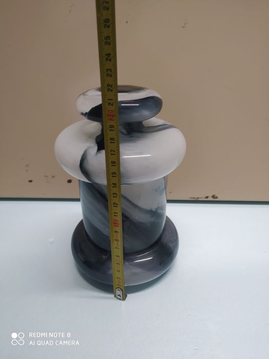 Bomboneira em vidro marmoreado Marinha Grande