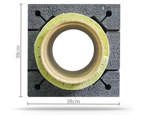 Komin ceramiczny BestKomin K fi 200 6m KOMPLETNY OCIEPLONY SYSTEM