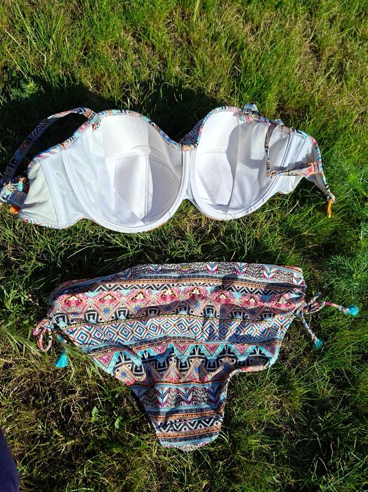Strój kąpielowy bikini Panache Eclectic Boho przepiękny odpinane ramiączka  65H 30H