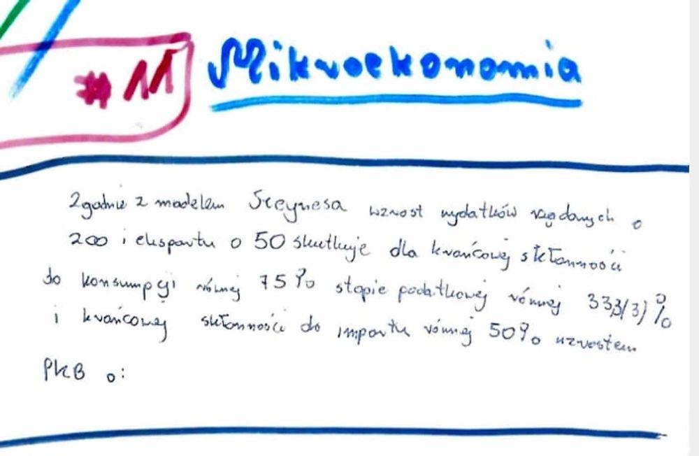 Baza monetarna, model Keynesa, przeciętny poziom cen