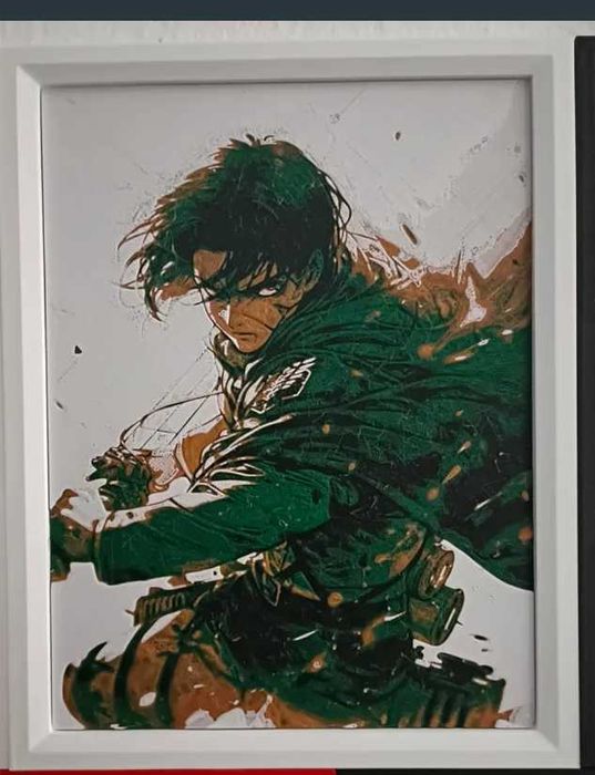 Quadro 3D Levi Attack on Titan