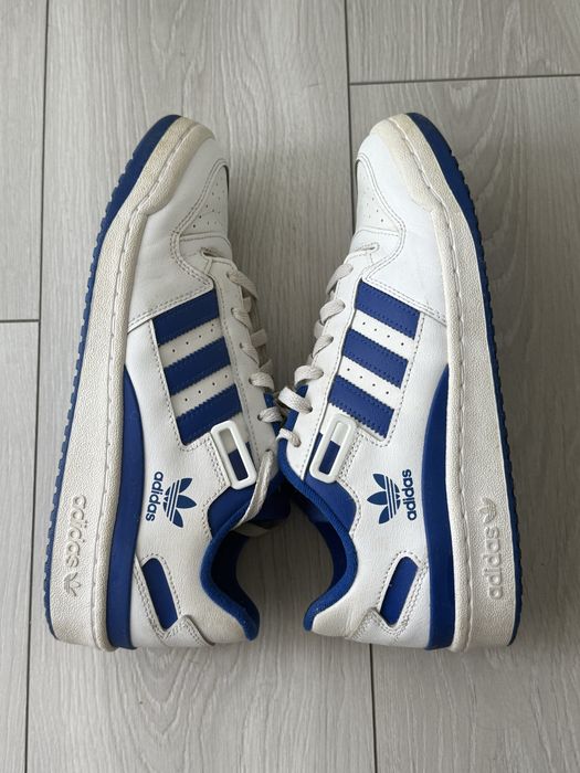 Buty sneakersy adidas forum low niebieskie