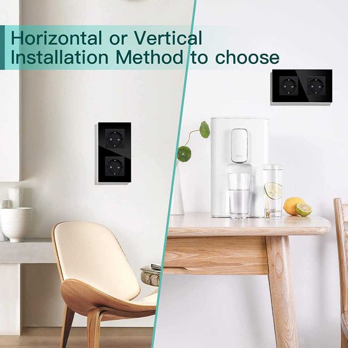 Gniazdko ścienne podwójne, BSEED, Schuko,230v,16A