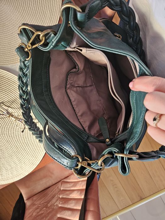 Torebka kolor butelkowa zieleń