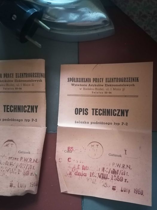 Stare żelasko turystyczne