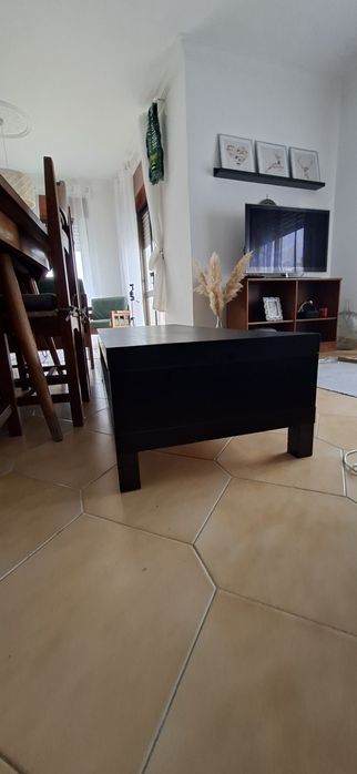 Movel de Tv preto modelo lack ikea
