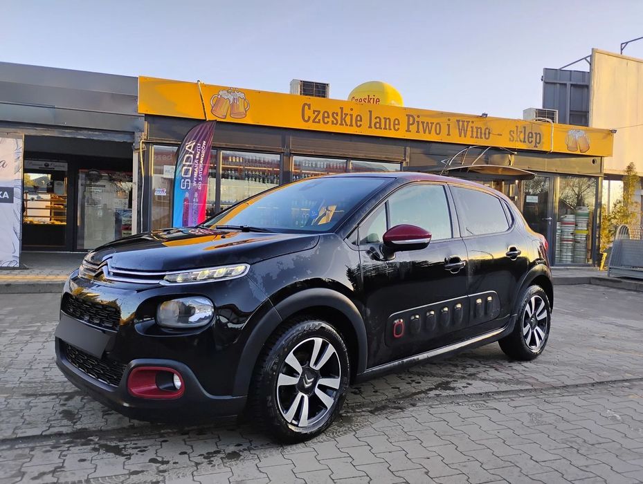 Citroën C3 2019r,SHINE. 2 Kolory 1.5HDI-102KM. PANORAMA. Lekko uszk. tył. Jeździ.