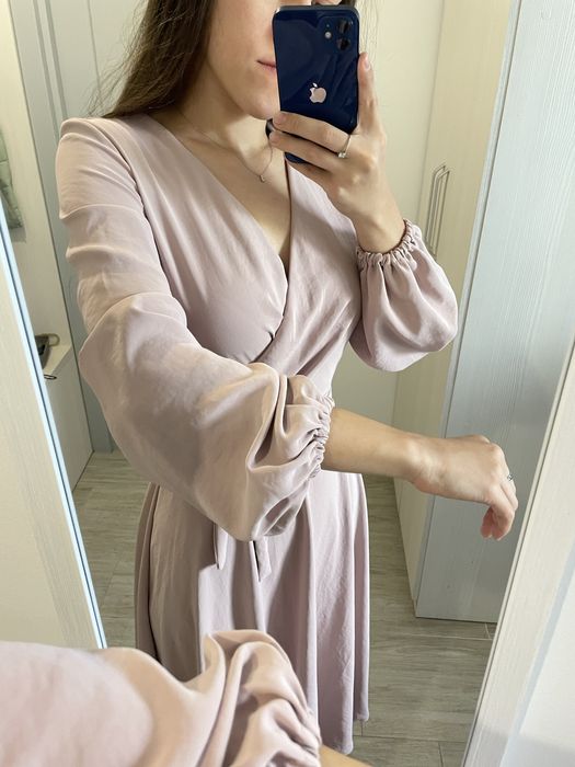 Ніжна сукня пудрового кольору, 36 розмір (S)