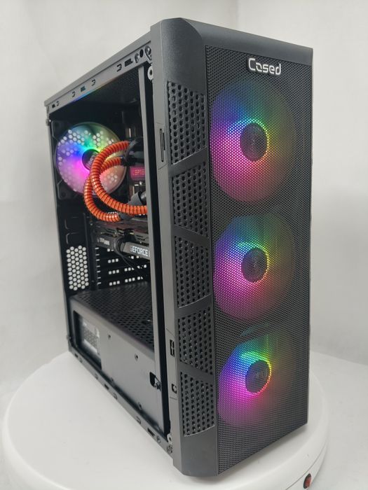 Komputer Gamingowy Ryzen 7 7800X3D,RX 9070 XT,16GB,SSD,Woda,Win 11