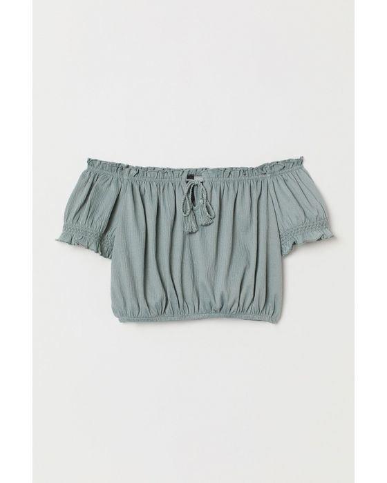 Топік з рюшами та китицями h&m розмір s