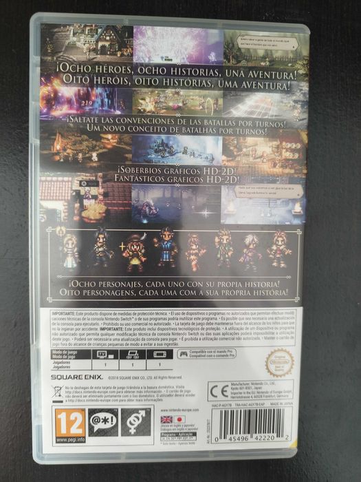 Jogo nintendo switch octopath traveler