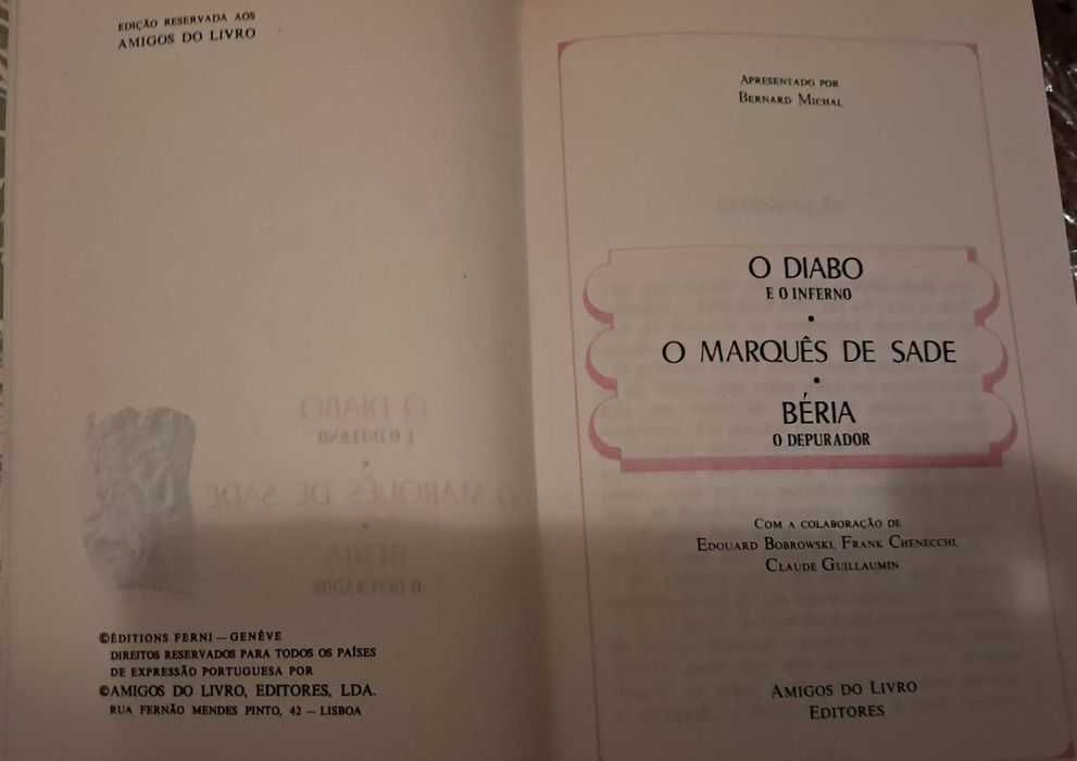 Colecção de 7 livros antigos " Os malditos"