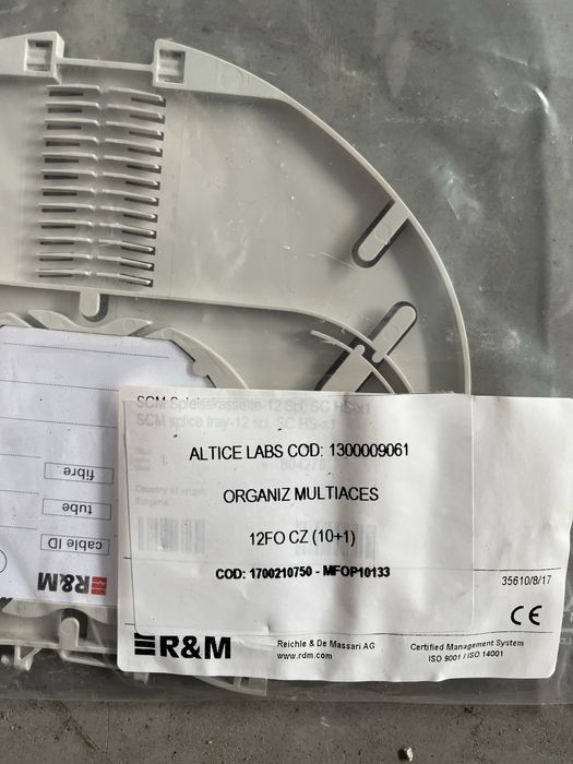 Bandeja de emenda de fibra optica R&M446033526826608641