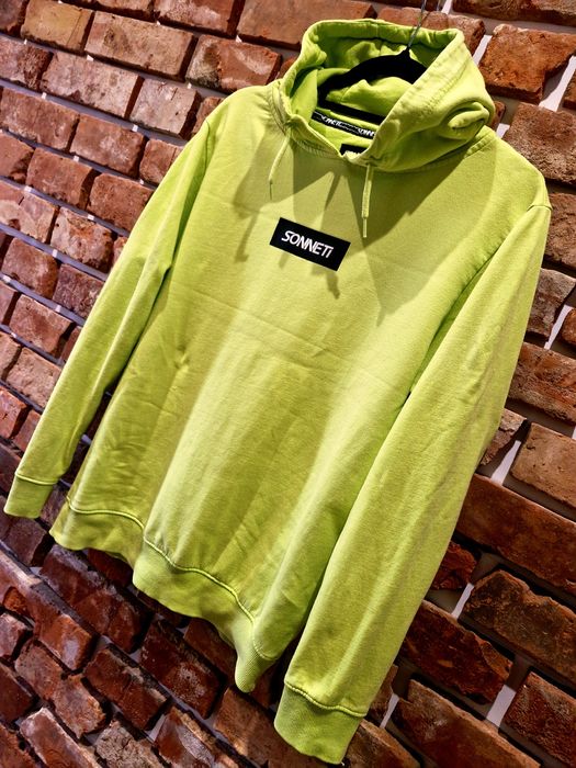 Bluza limonkowa Sonneti z kapturem