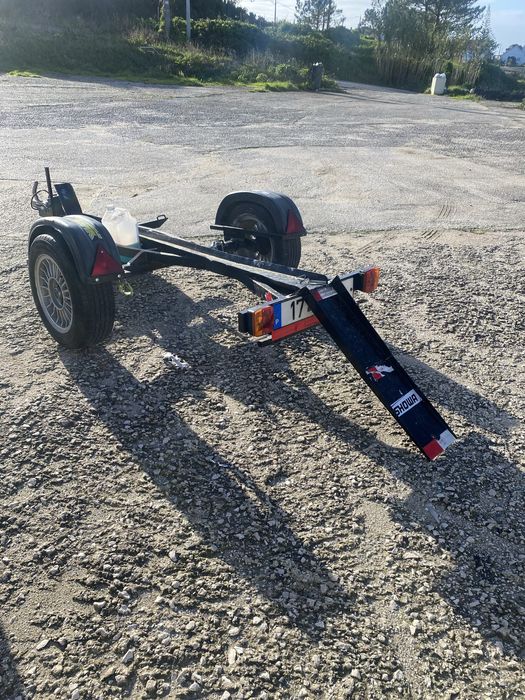 Atrelado p/ mota com rampa retractil