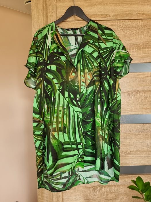 Koszula damska Zara zielona