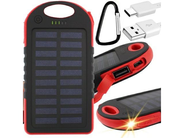 Ładowarka solarna / powerbank 4000 mAh
