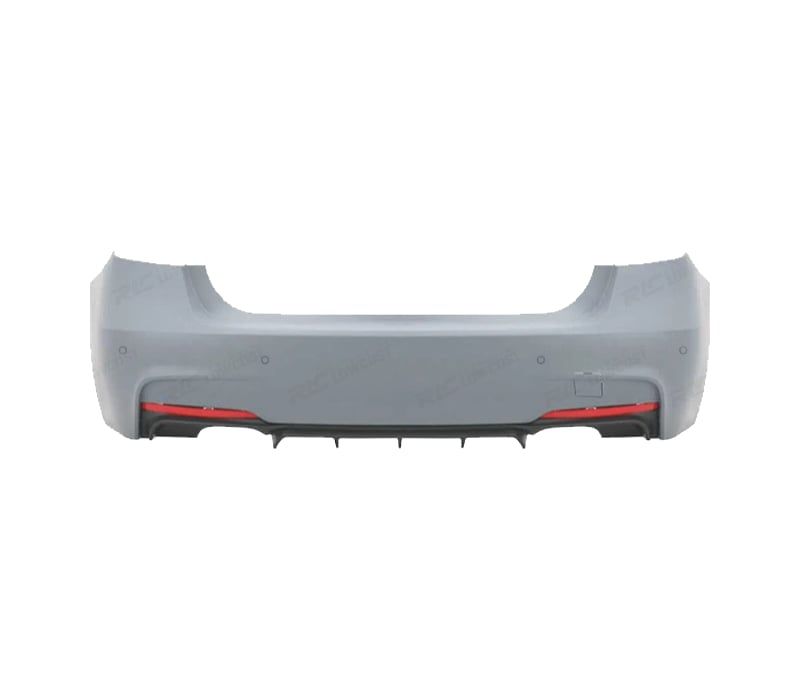 PARA-CHOQUES TRASEIRO BMW F30 LOOK M PERFORMANCE DUPLA SAÍDA DOIS LADOS PDC