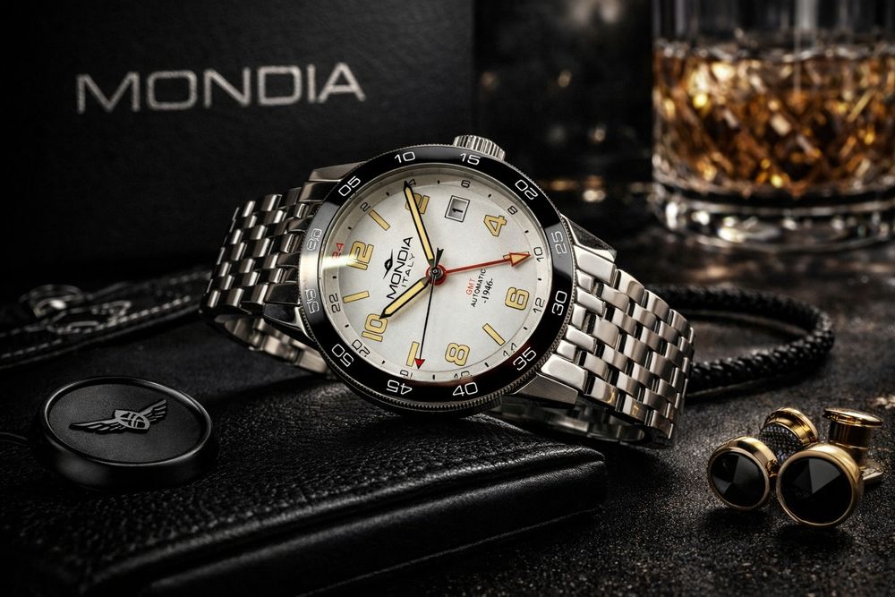 Mondia Heritage 1946 GMT Automatic – męski zegarek premium