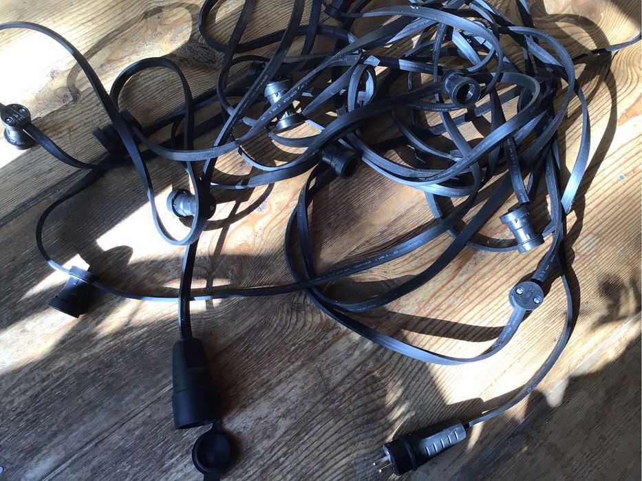 Profesjonalna girlanda żarówkowa/ ogrodowa 15 m lub 50 m