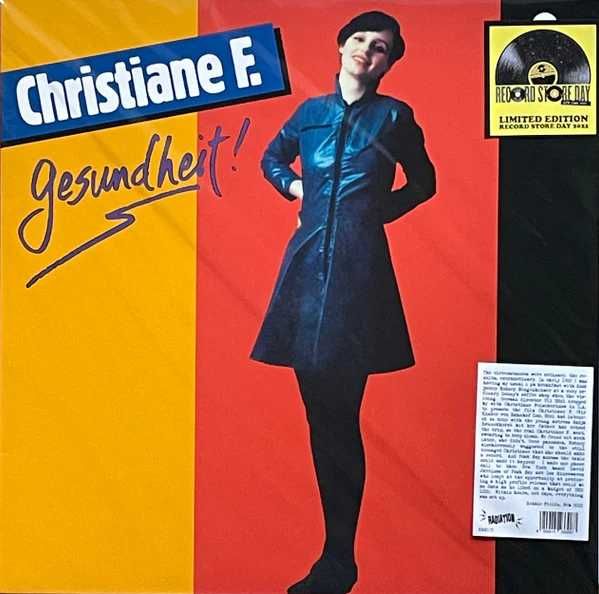 Christiane F. – Gesundheit!  12" maxi  Edição Limitada Vermelho