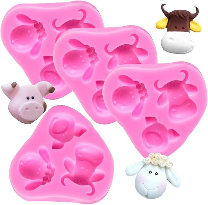 Forma Silikonowa Kształcie Zwierząt Krowy Świni Owcy Formy Silikonowe