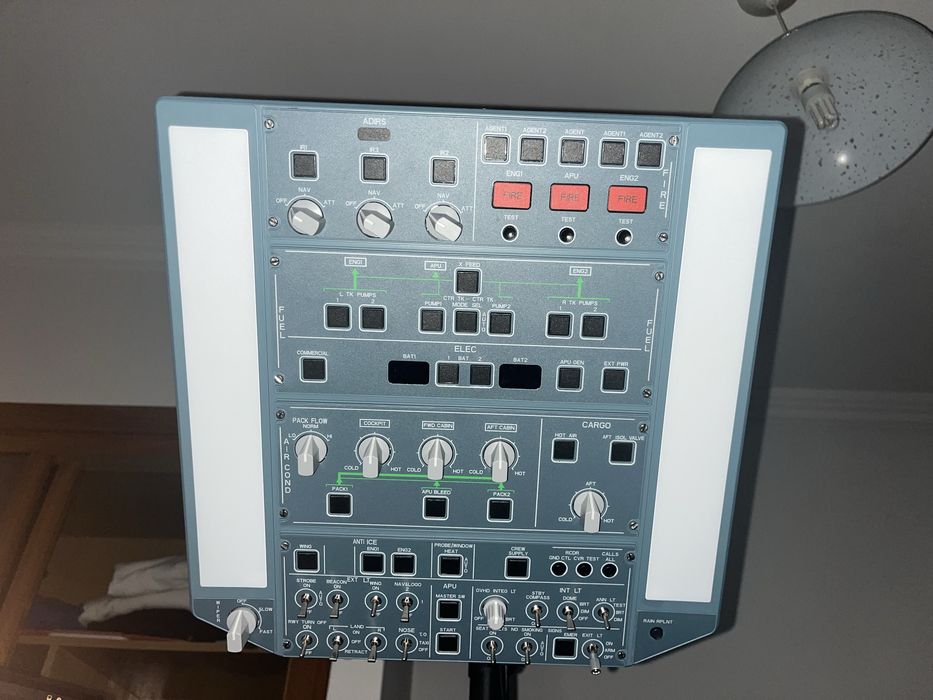 Overhead panel wingflex
