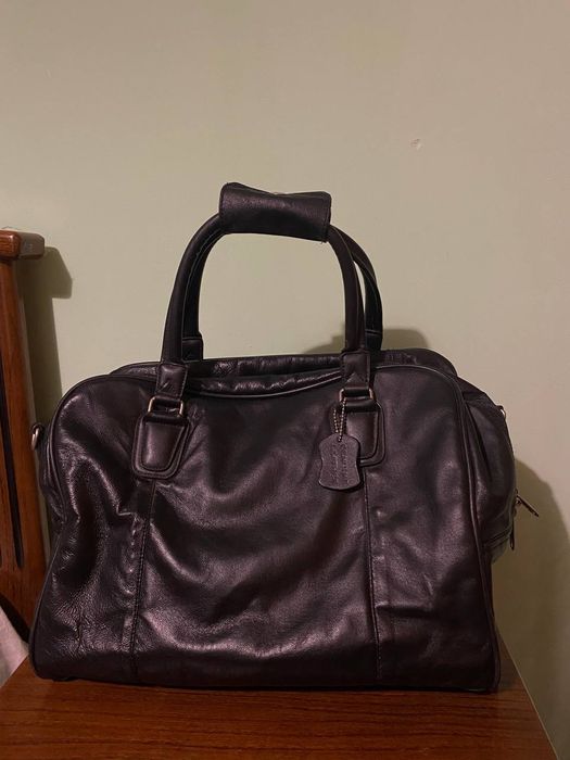 Шкіряна сумка- ручна кладь від Luca Bocelli