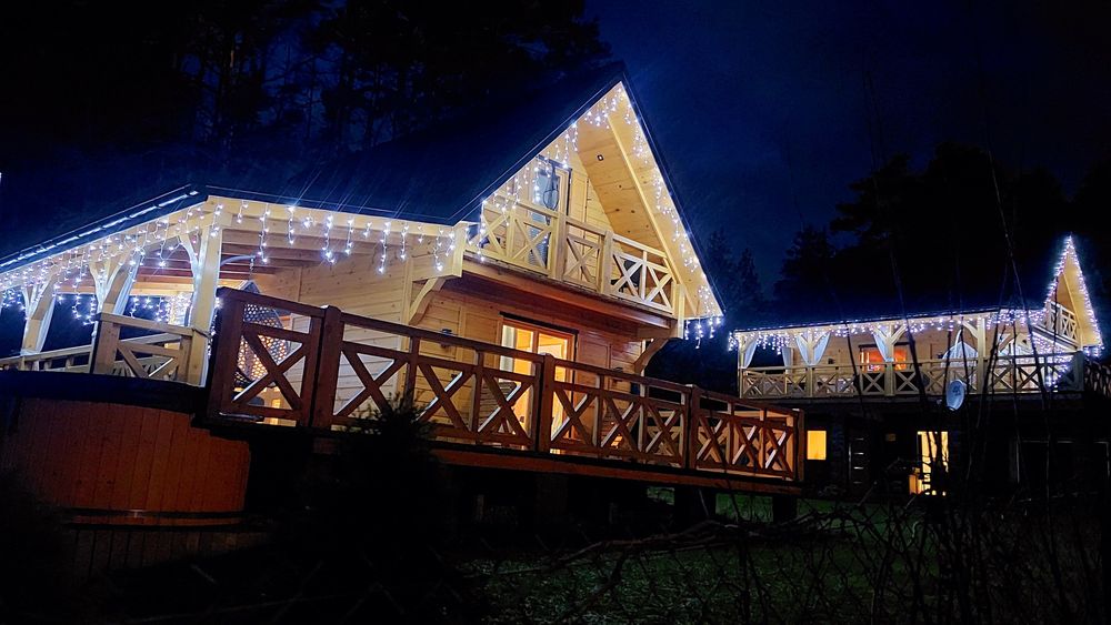 Domek JACUZZI Mazury nad jeziorem ferie wakacje weekend Majówka wolne