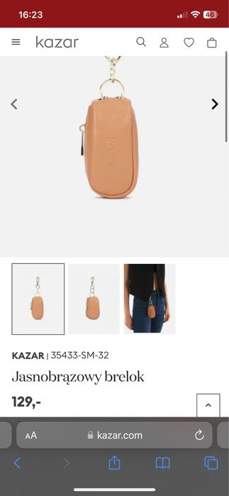 Kazar etui na klucze skora braz