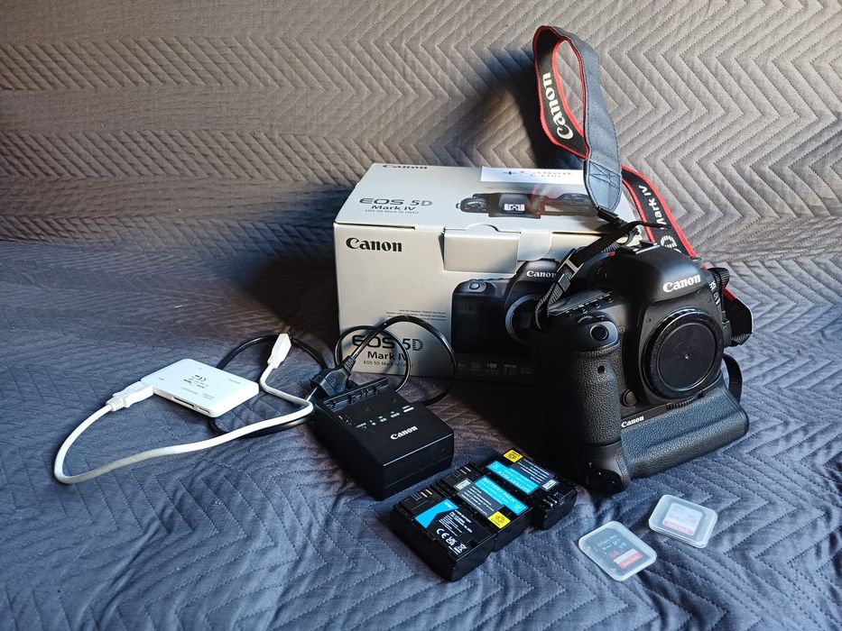 Canon Eos 5d mk 4.(Przebieg 38340)+grip+5 akum+ 3xSD.