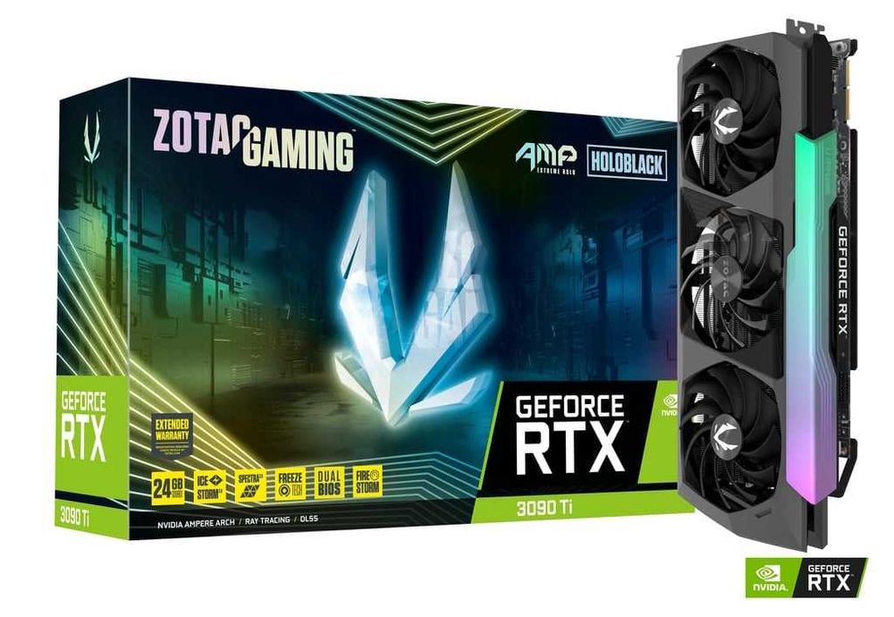 Placa Gráfica Zotac Gaming GeForce RTX 3090 Ti AMP Extreme Holo 24GB