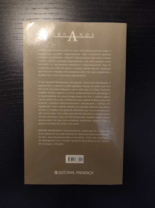 (Env. Incluído) Zen e a Arte de Amar de Brenda Shoshanna